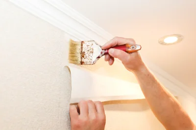 Pose de papier peint à Saillenard — revêtements muraux et toiles de verre